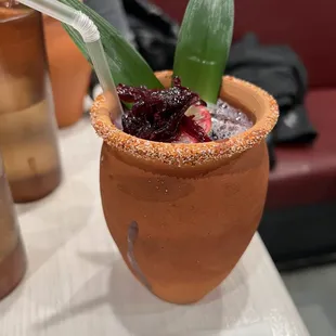 a close up of a drink