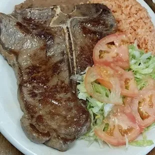 This is a delicious T-bone Special.