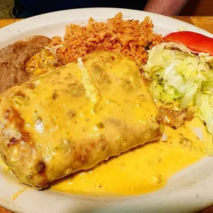 Chicken fajita burrito
