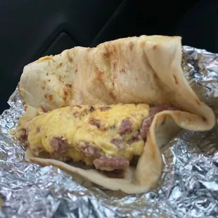 Country Sausage and Egg Taco
