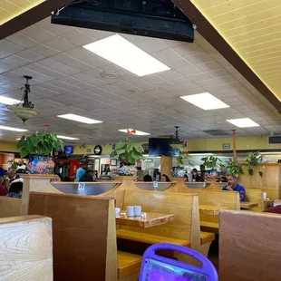 the interior of a restaurant