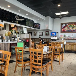 the interior of a restaurant