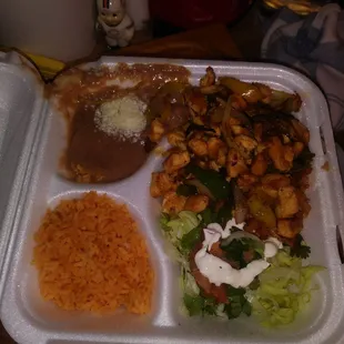 Chicken fajitas