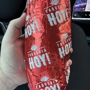 Good size burrito! Definitely needed salsa however