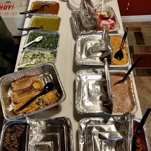 Our catering spread - delicious!