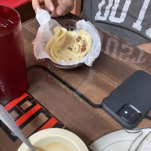 Home made tortillas