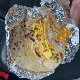 Overpriced bacon, and egg