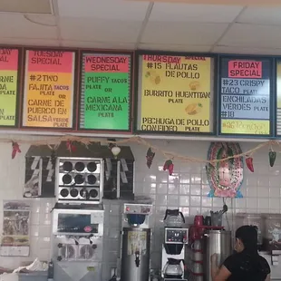 Weekly specials