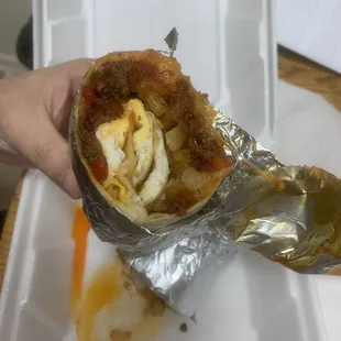 Chorizo Breakfast Burrito