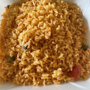 Huge side of rice for $3.50.  Delicious!