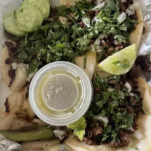 Steak tacos $2 each
