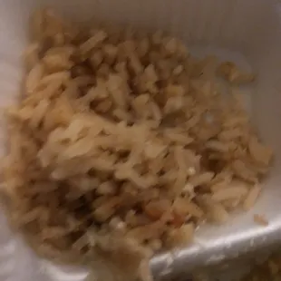 Wack ass inedible, soggy, over cooked &quot;Mexican rice&quot; aka rice cooker rice tossed in tomato sauce. Some Pinterest white people shit.