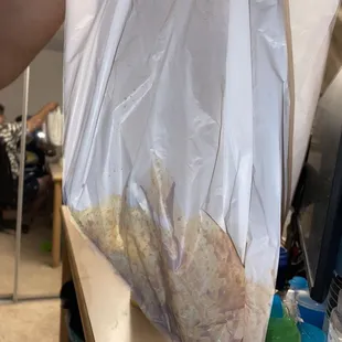 TRASH THROWN ALL OVER