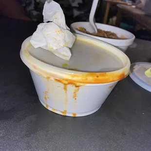 THIS IS THEIR "SALSA" (ITS SO WATERED DOWN AND DISGUSTING)