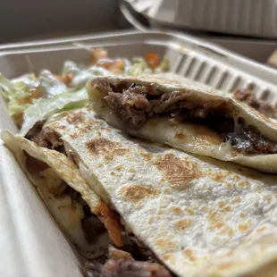 Carnitas quesadilla