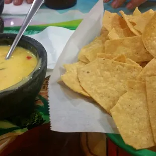 Chips and queso