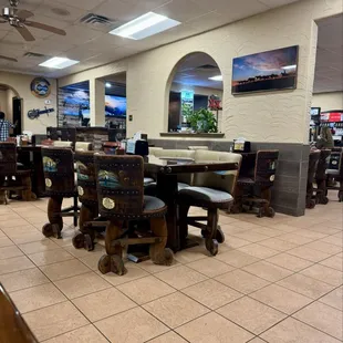 Inside dining area...