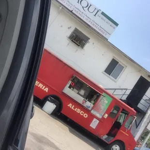 outside