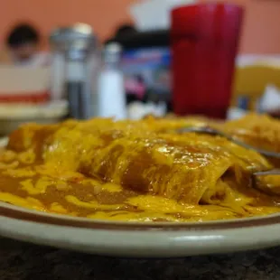 Chicken Enchilada Plate
