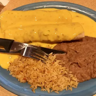 Enchiladas al carbon plate...