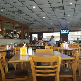 the interior of a restaurant