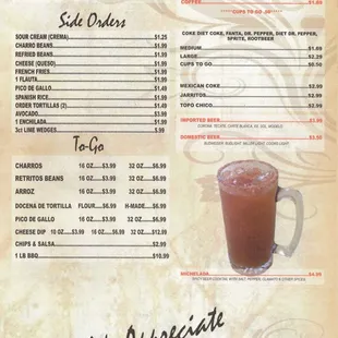 Apps Drink Sides