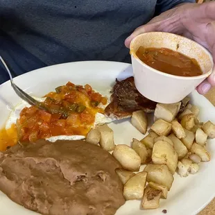 Pork chop plate