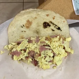 Ham and egg  taco $1.39 special