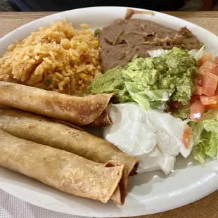 Flautas plate
