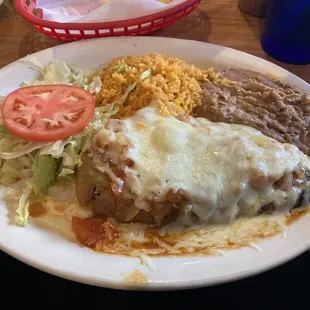 Chille relleno plate