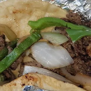 Delicious, beef fajita.