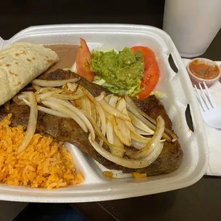 12. Jalisco Plate. Very tasty carne asada with the usual sides.