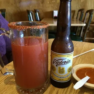 Michelada for the for the Bloody Mary lovers..... Es bien bien...!!!