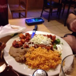 Huge plate of food