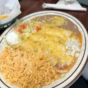Enchilada plate