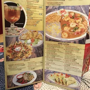 Take out menu