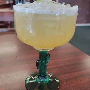 Gold margarita for lunch fiesta