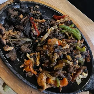 Fajitas. Quemadas.