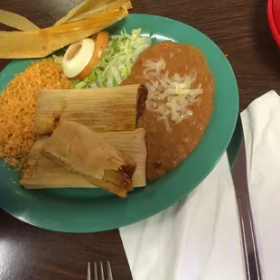 Some delicious tamales.