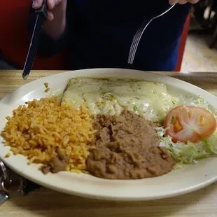 Enchilada plate!