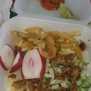 Taco de Tripita Dorada