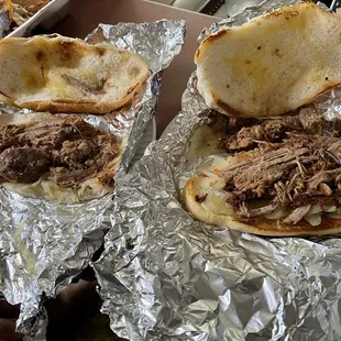 Two Tortas de Pierna with no fixings, Luke warm (we live around the corner from the place), soggy bread, and flavorless.