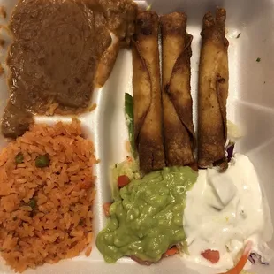 Burnt flautas