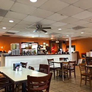 the interior of a restaurant