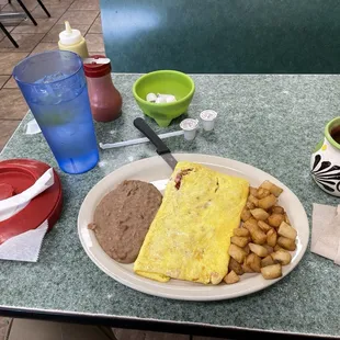 Breakfast omelette he was good