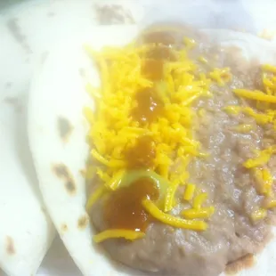 Vegetarians beware: although delicious, tastes like there&apos;s lard in there.