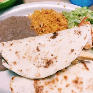 Chicken Quesadilla Plate
