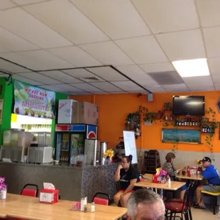 people sitting at tables