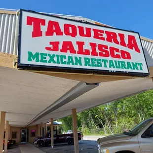 a sign for a mexican restaurant