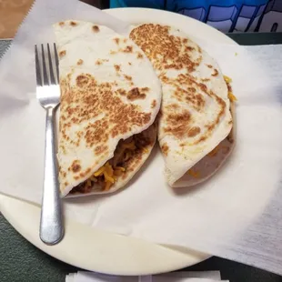Bean and cheese tacos